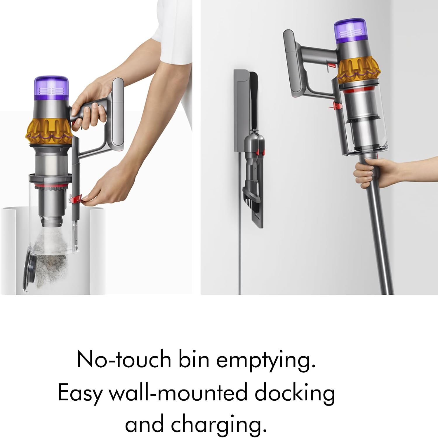 Dyson V15 Detect Cordless Vacuum Cleaner, Yellow/Nickel